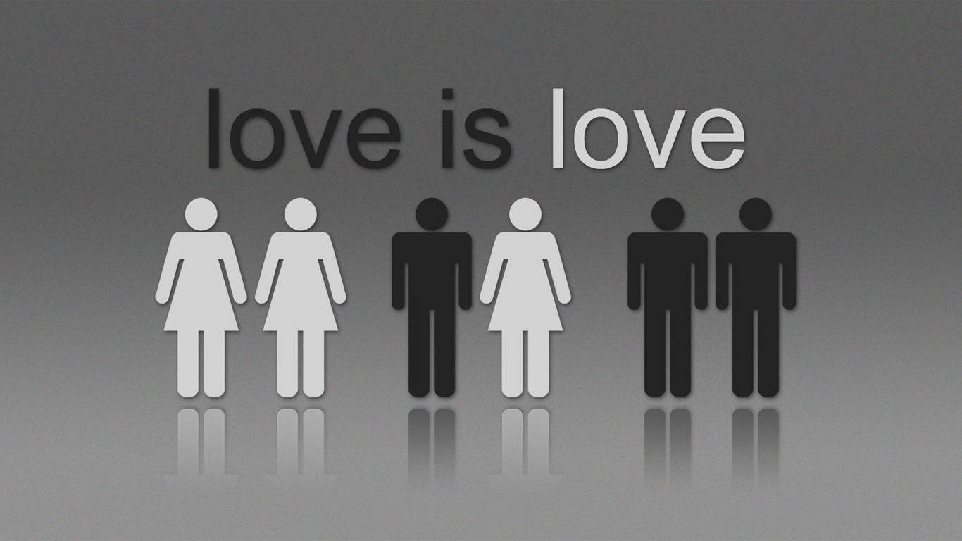 爱即是爱 LGBTQ符号 壁纸