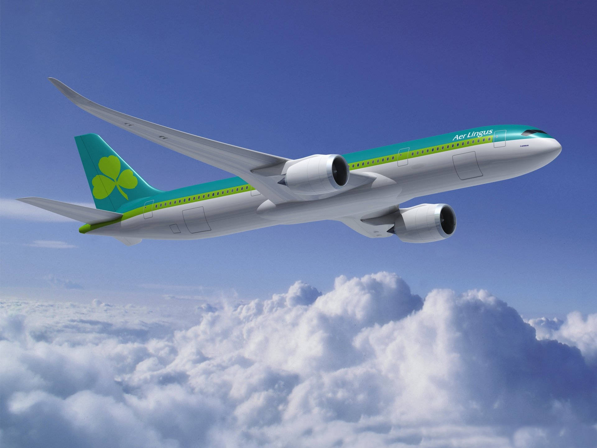 爱尔兰航空飞机飞行 壁纸