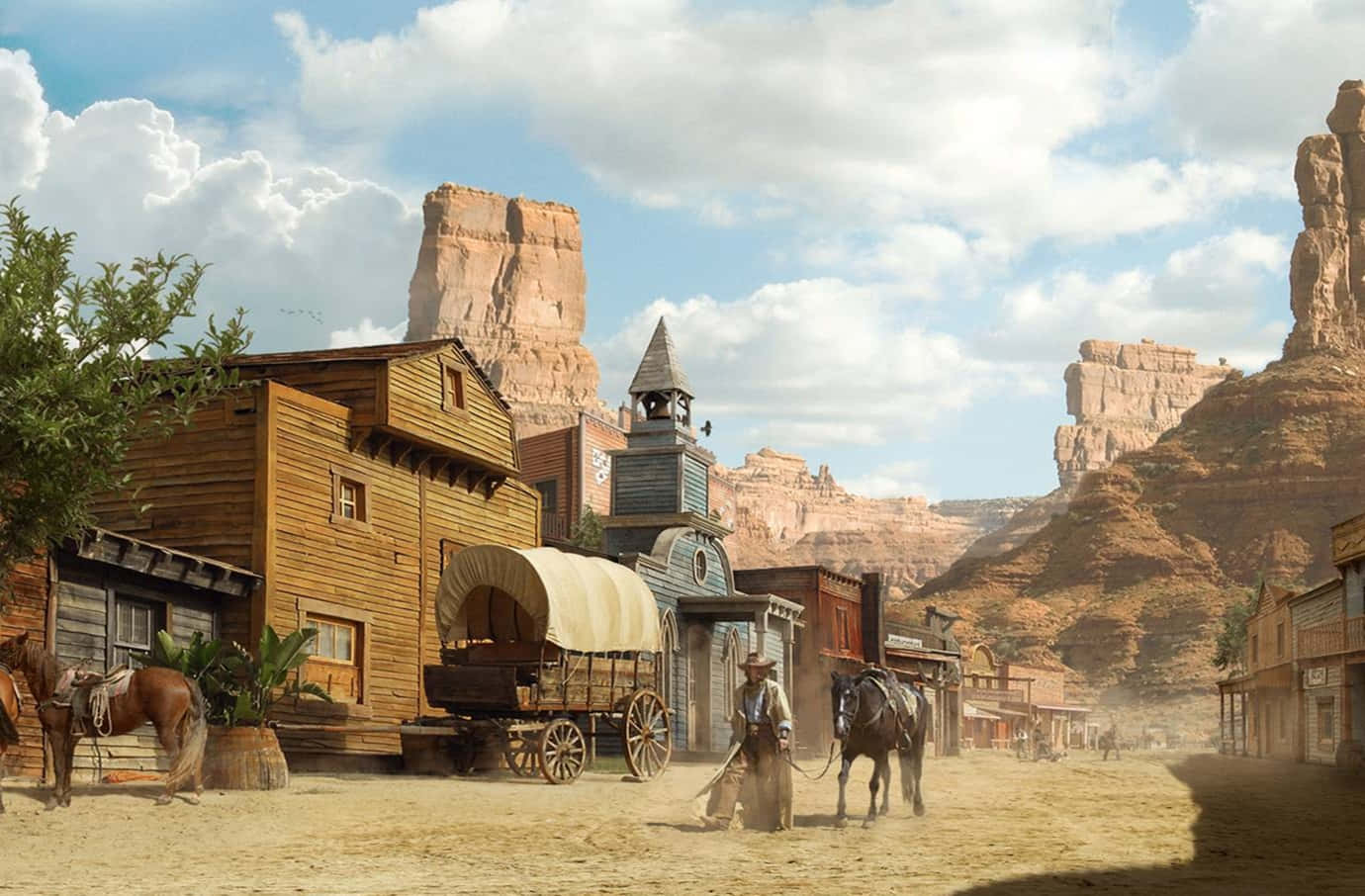 狂野西部小镇 壁纸