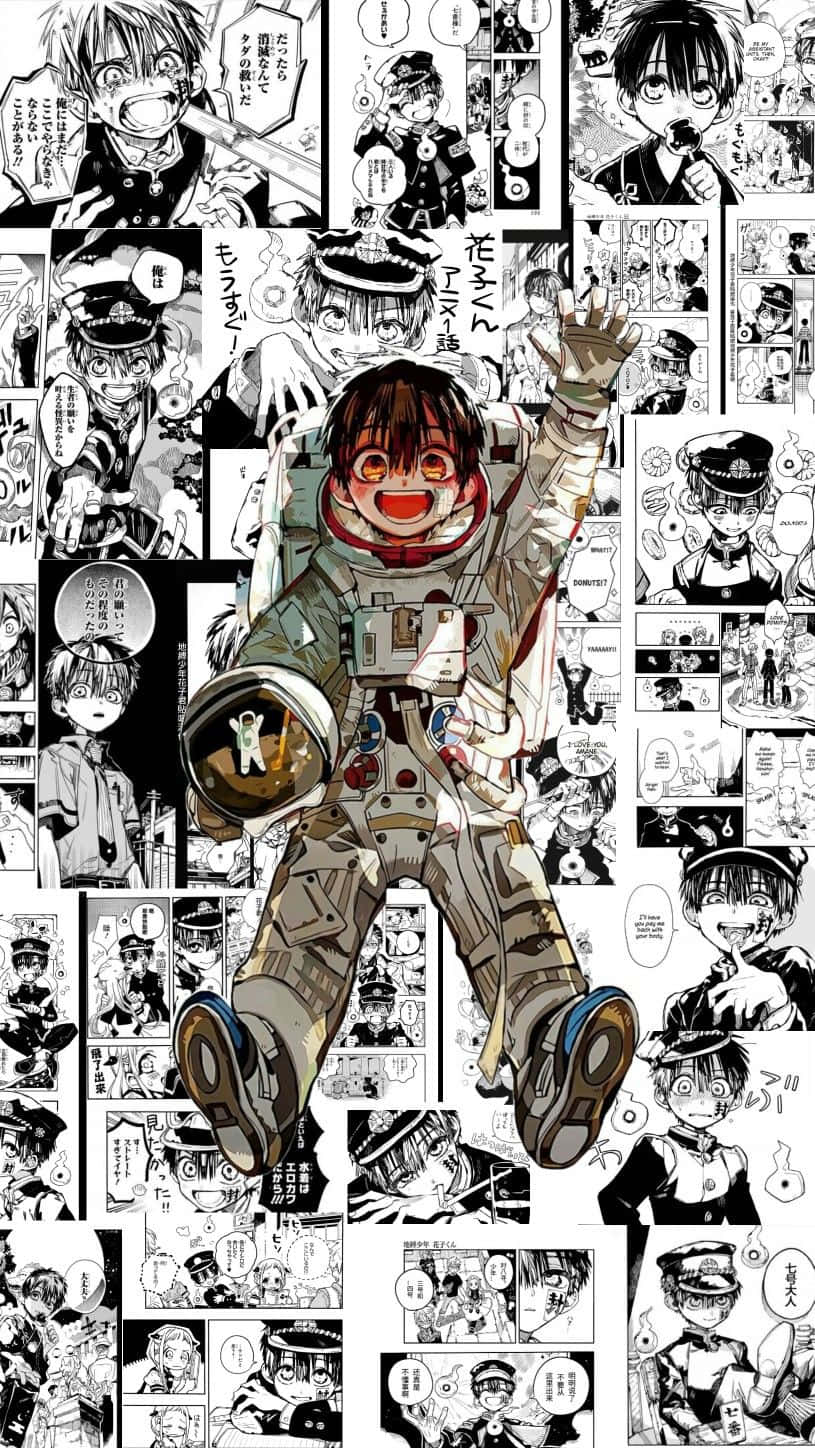 独特配色令人着迷的漫画格 壁纸
