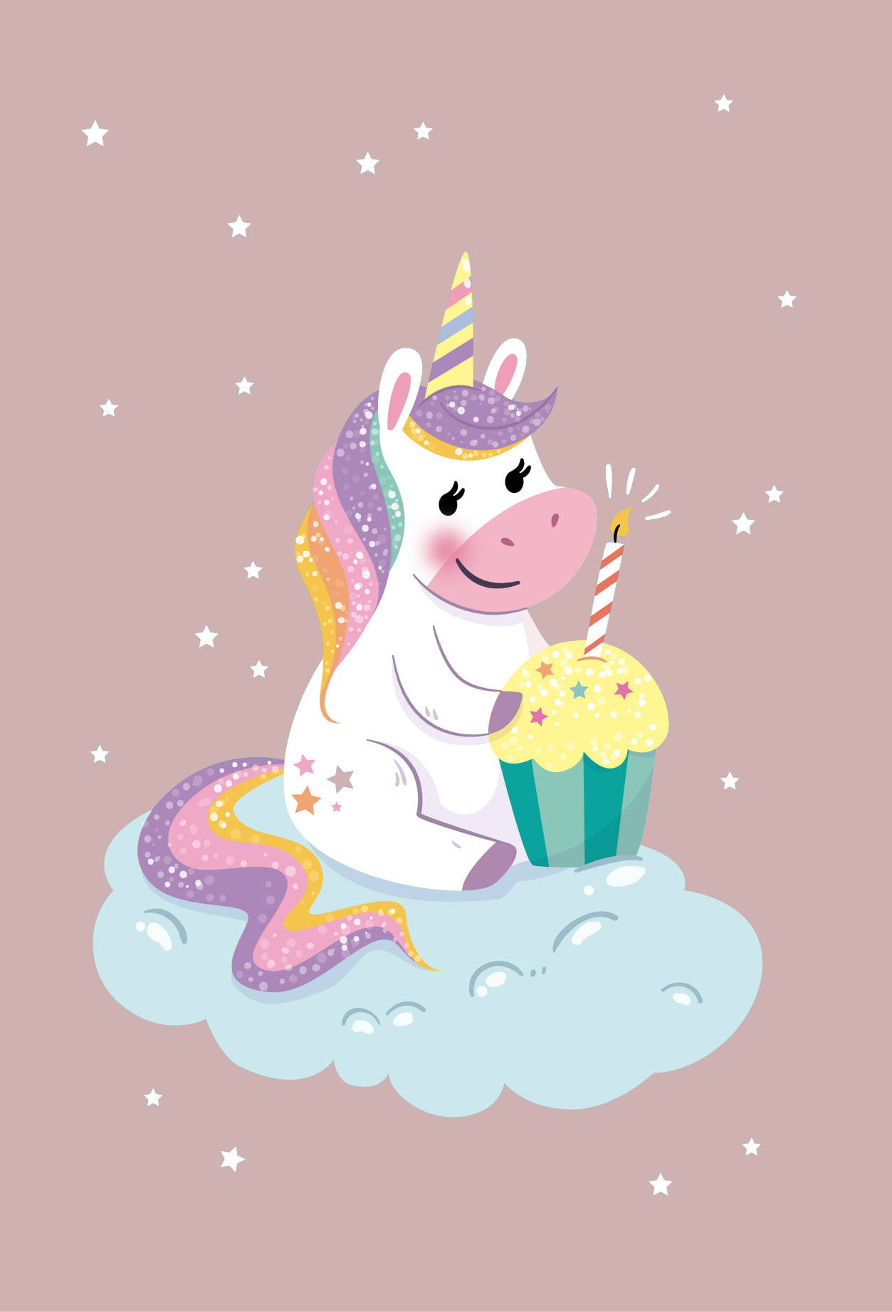独角兽为我生日送上的祝福 壁纸
