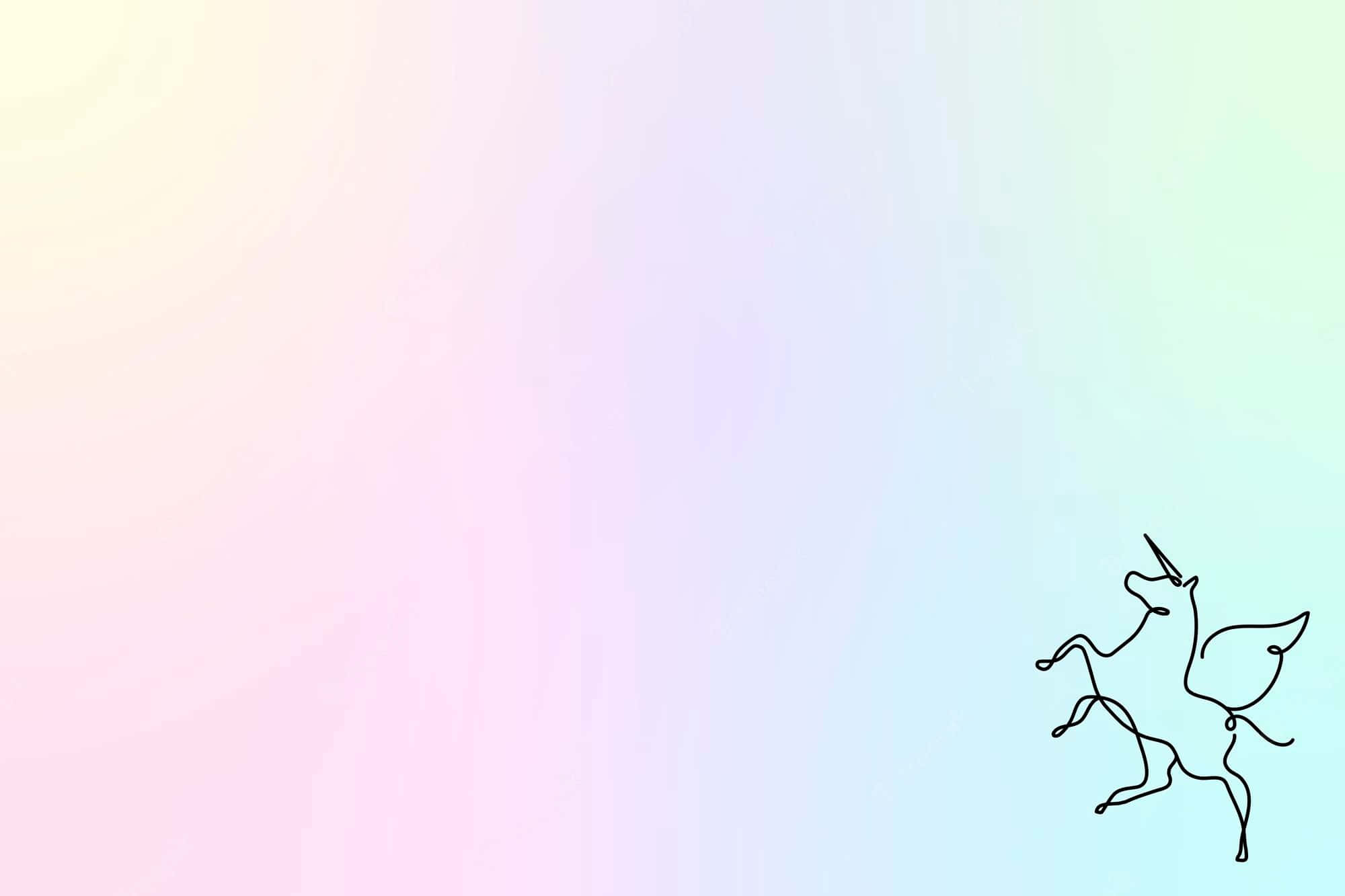 独角兽美学飞翔 壁纸