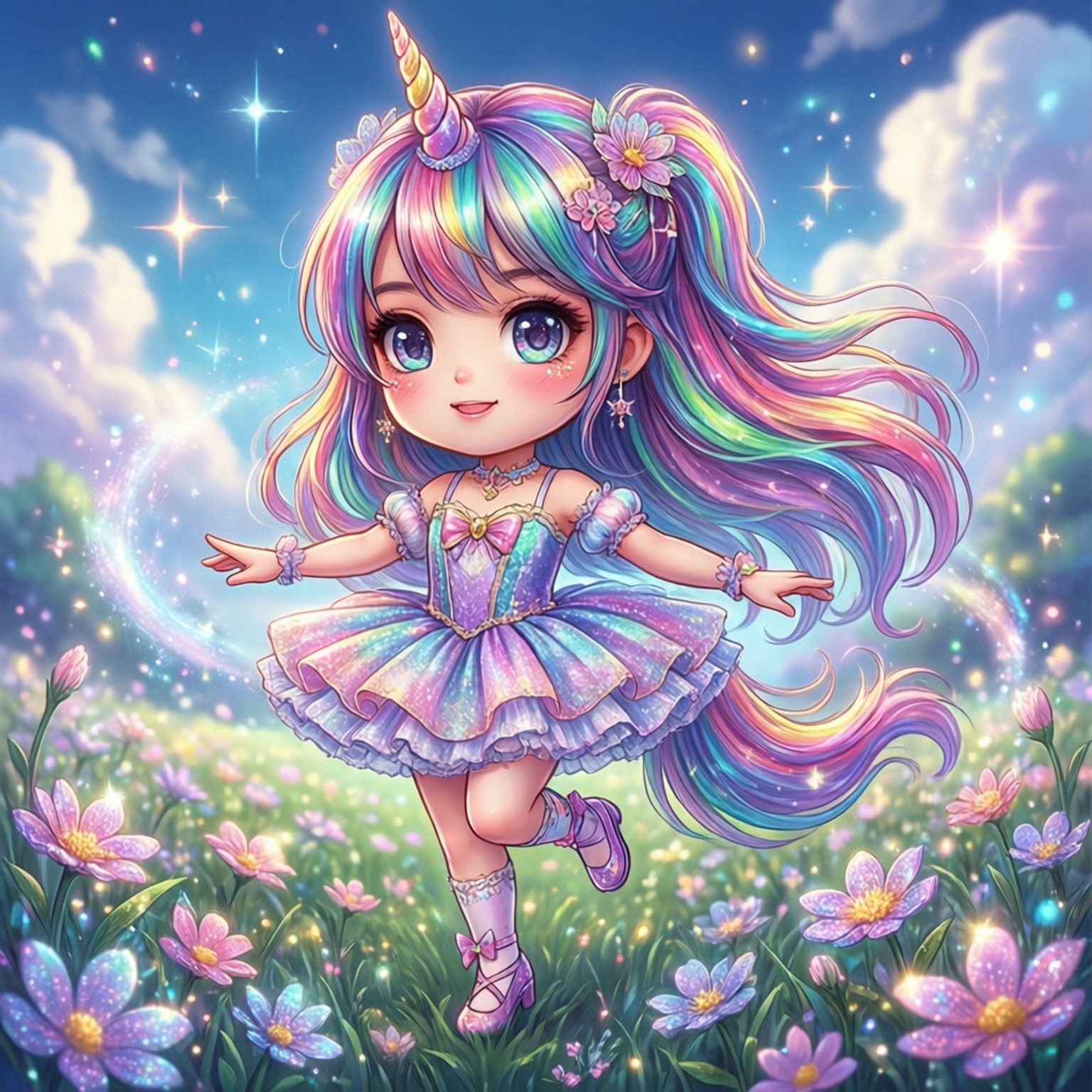 独角兽芭蕾舞裙之舞 壁纸
