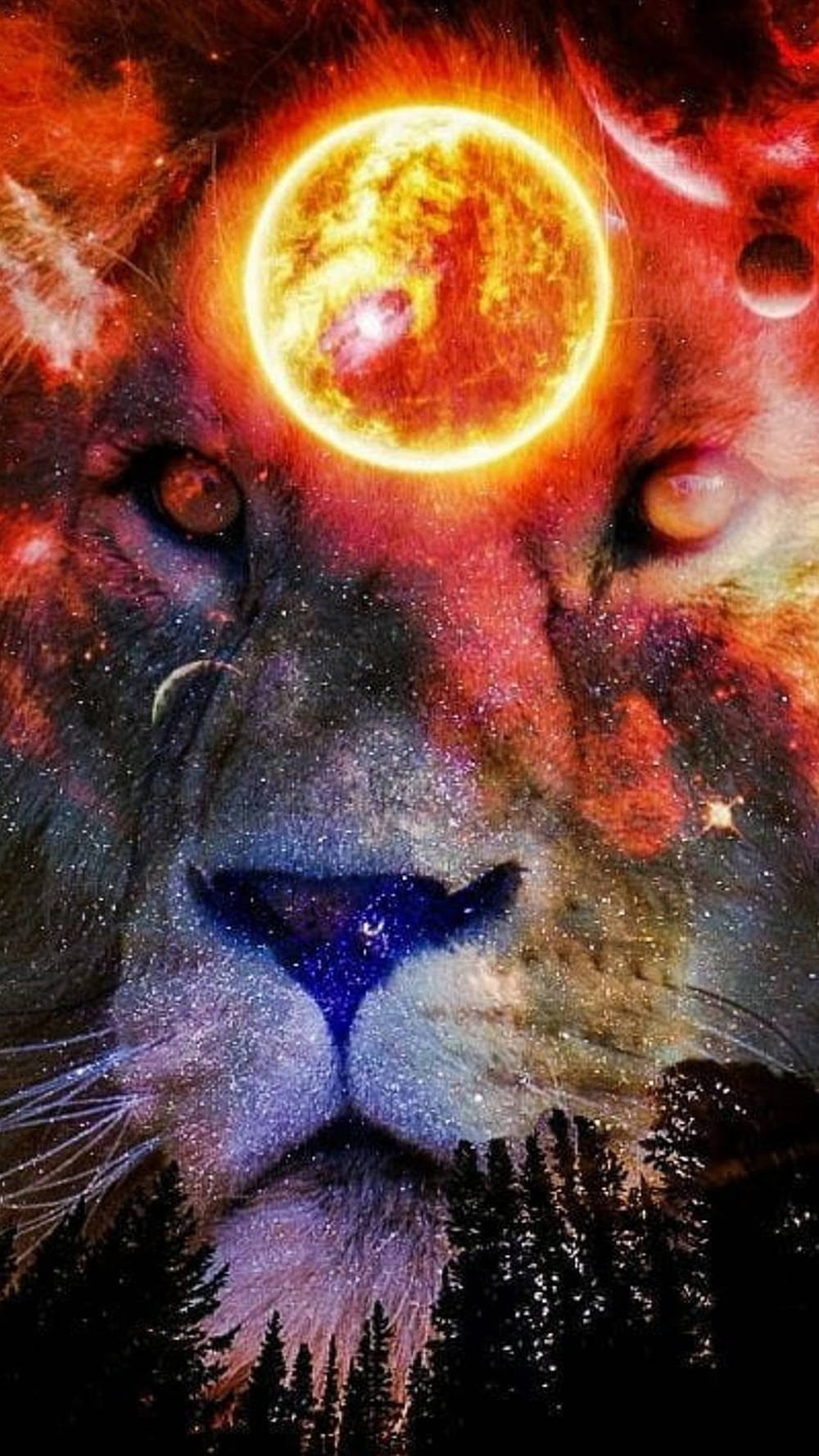狮子星系月 壁纸