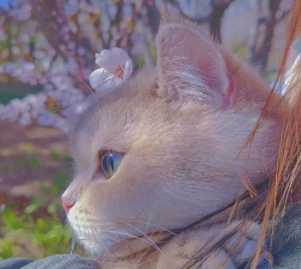 猫咪悠闲的审美时刻 壁纸
