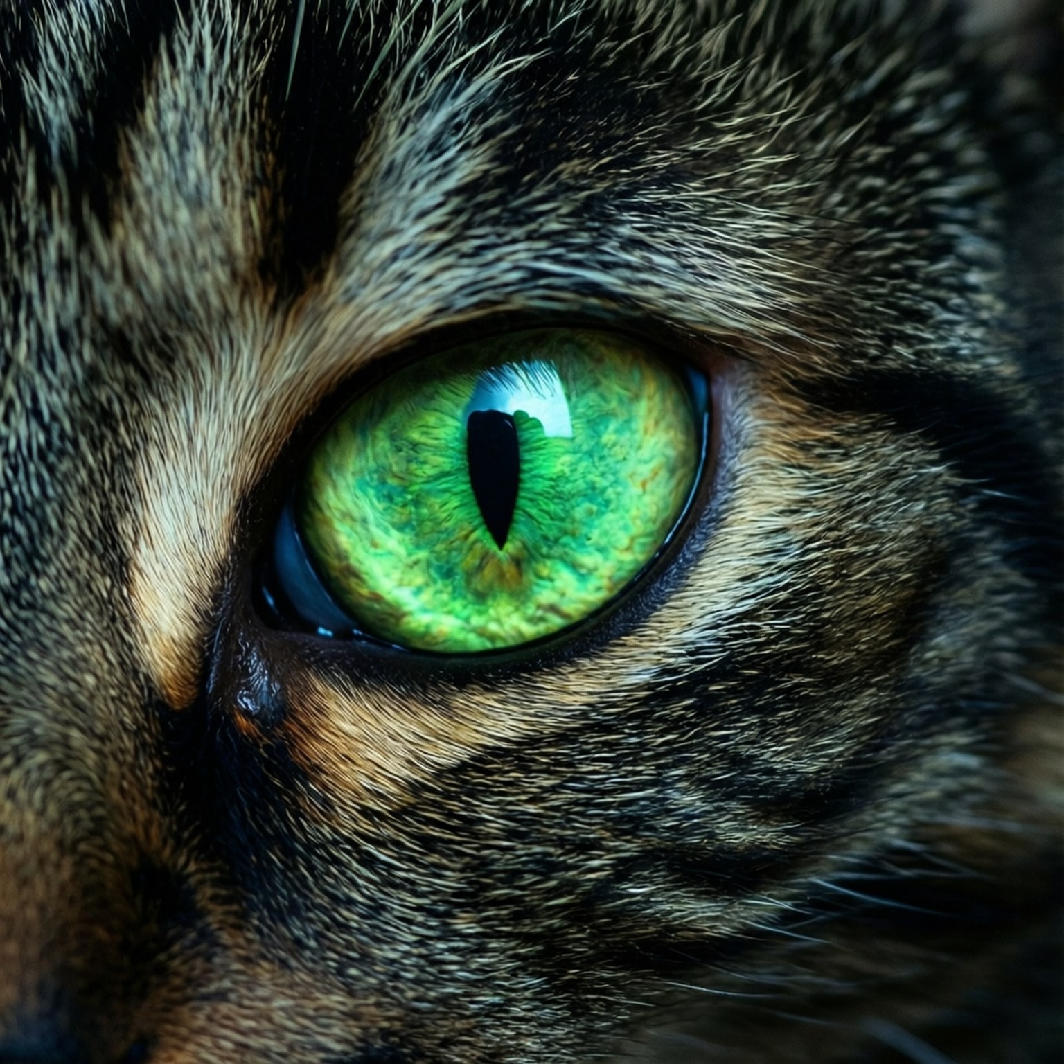 猫咪的荧光 壁纸
