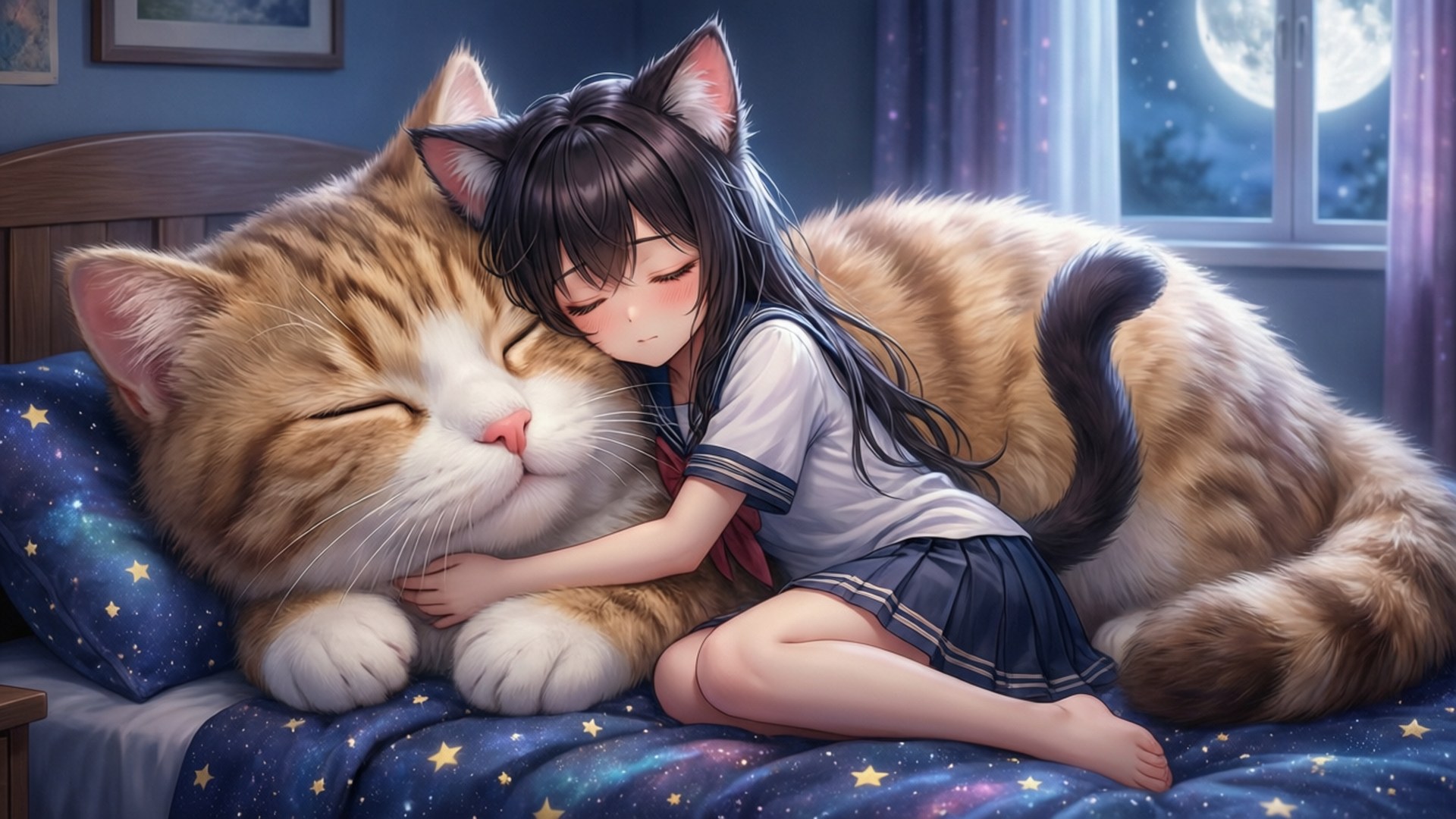 猫娘梦境 壁纸