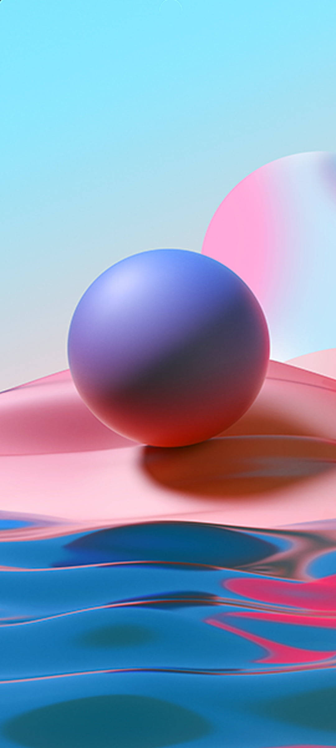 球落水面 小米Redmi Note 9壁纸 壁纸