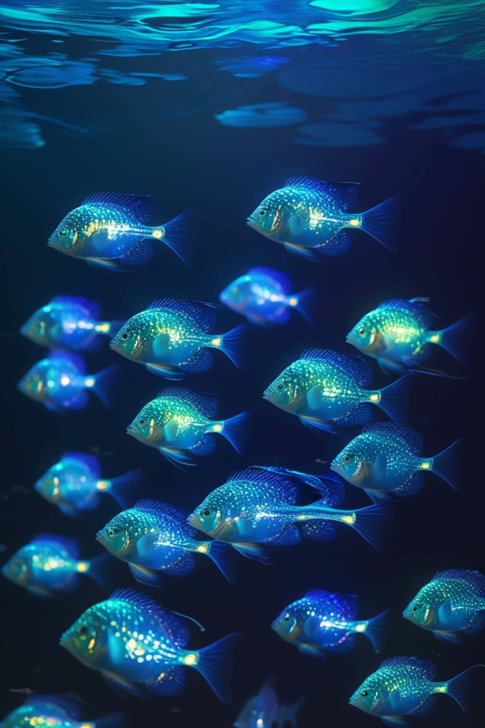 生物发光鱼 壁纸