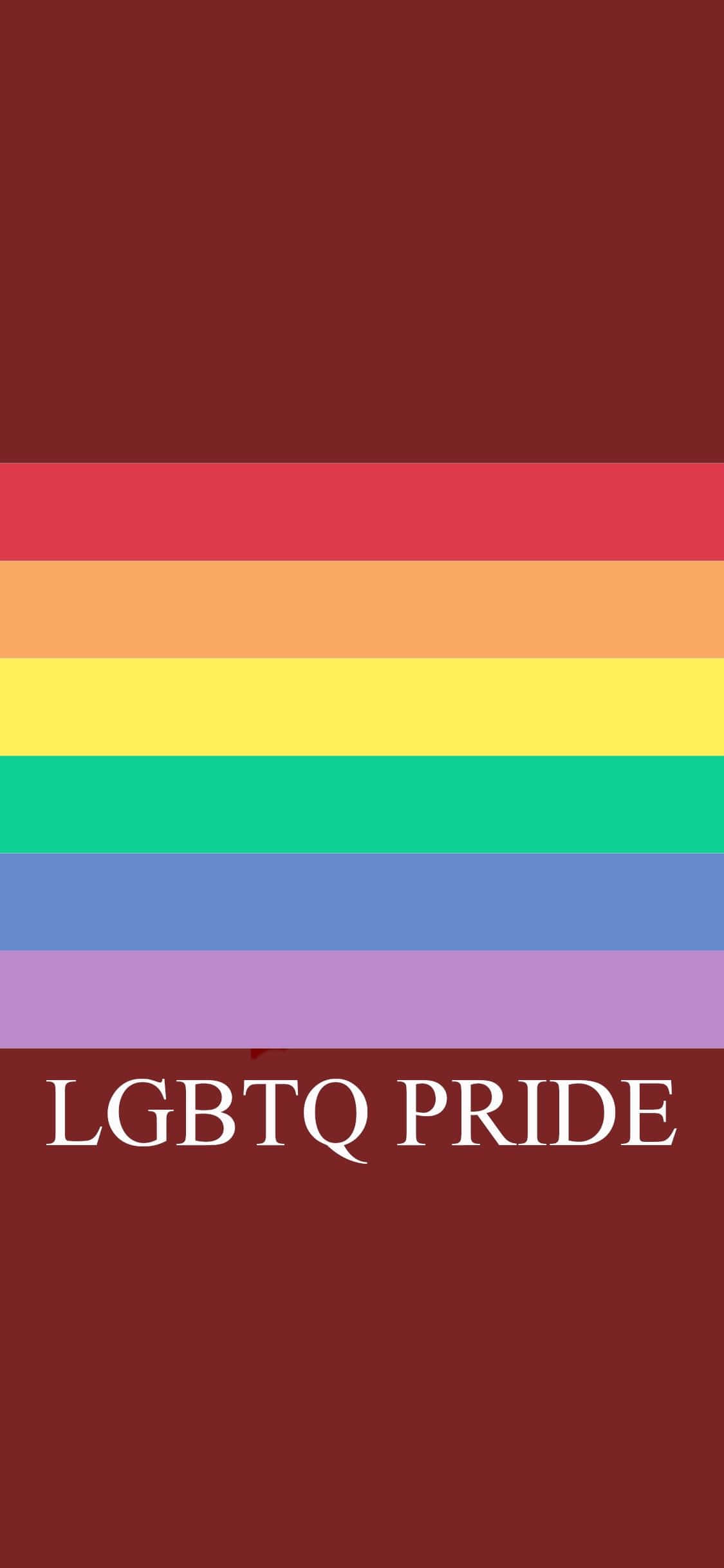 用彩虹主题iPhone庆祝LGBTQ骄傲月 壁纸