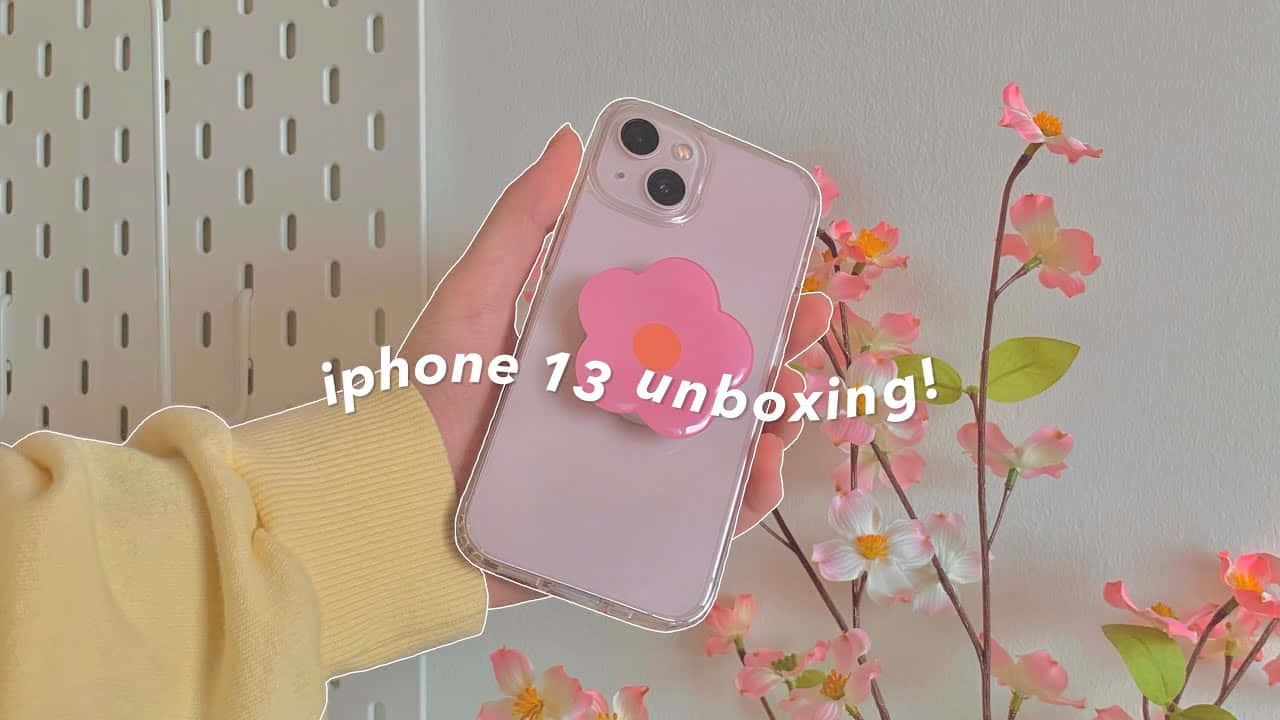 "用这款时尚可爱的iPhone保持联络！" 壁纸