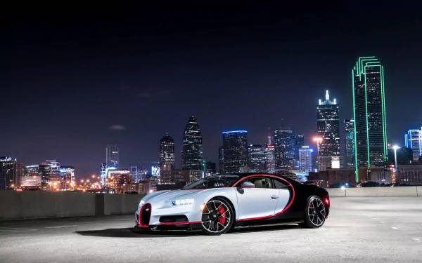 白色布加迪Chiron 4K
