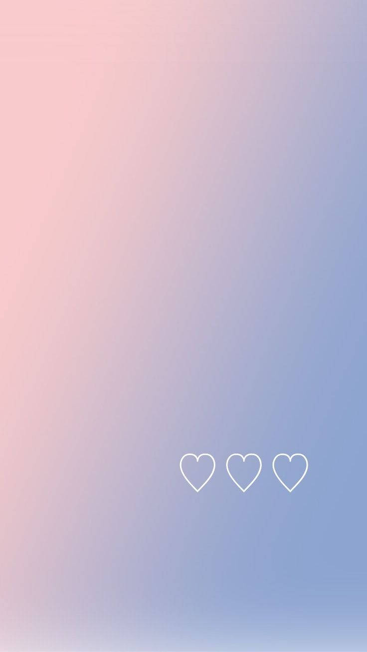 白色爱心可爱iPhone锁屏壁纸 壁纸