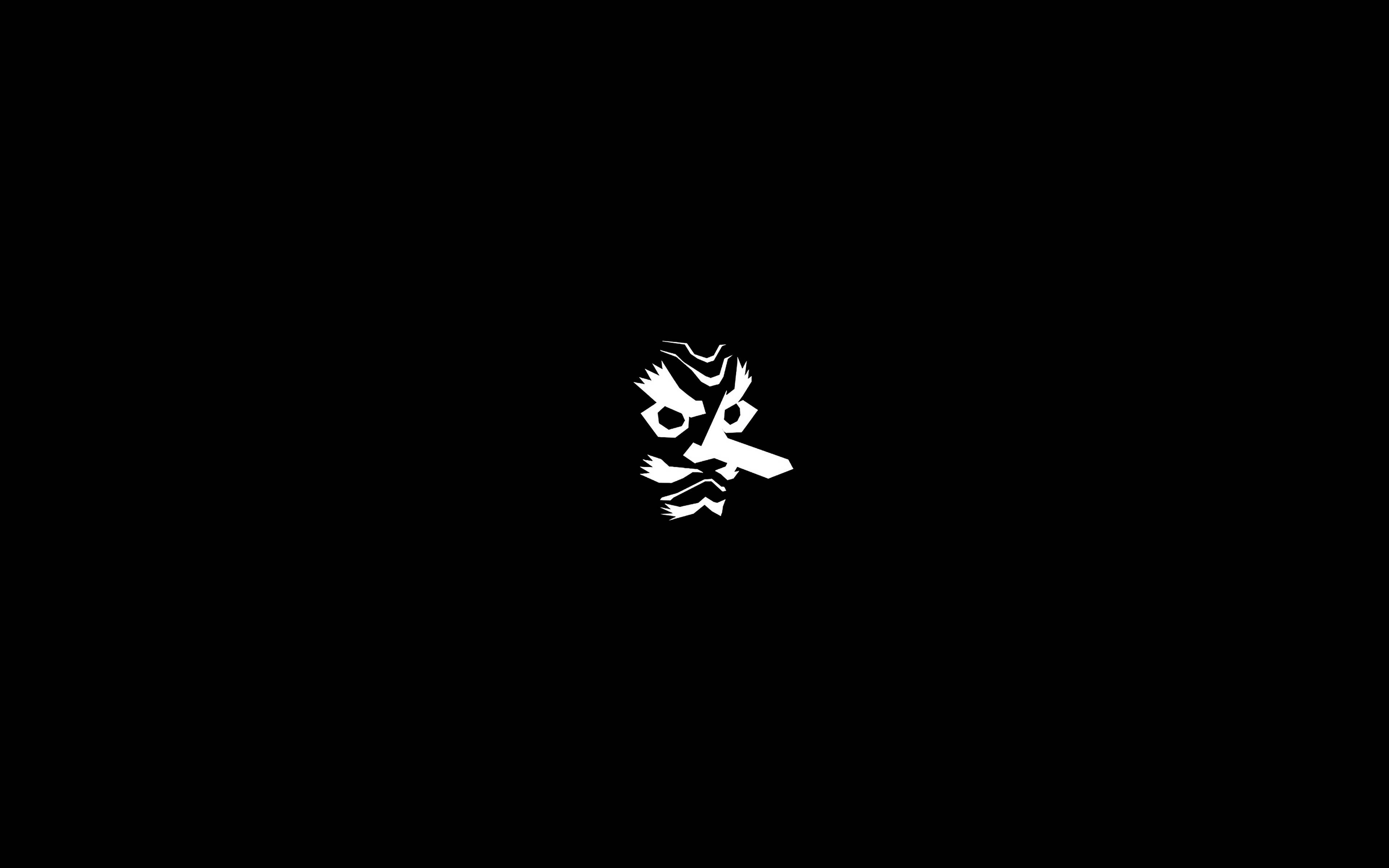 白色醒神面具·坂小次 壁纸