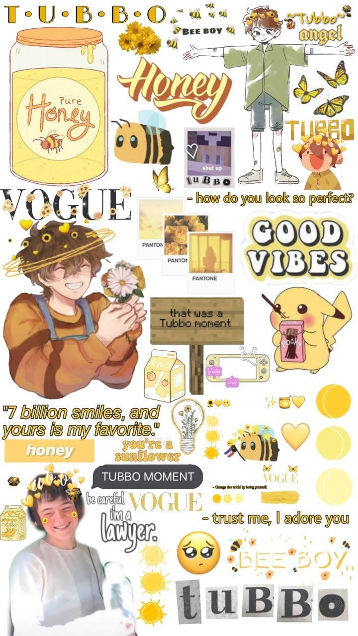 白黄美学Tubbo 壁纸