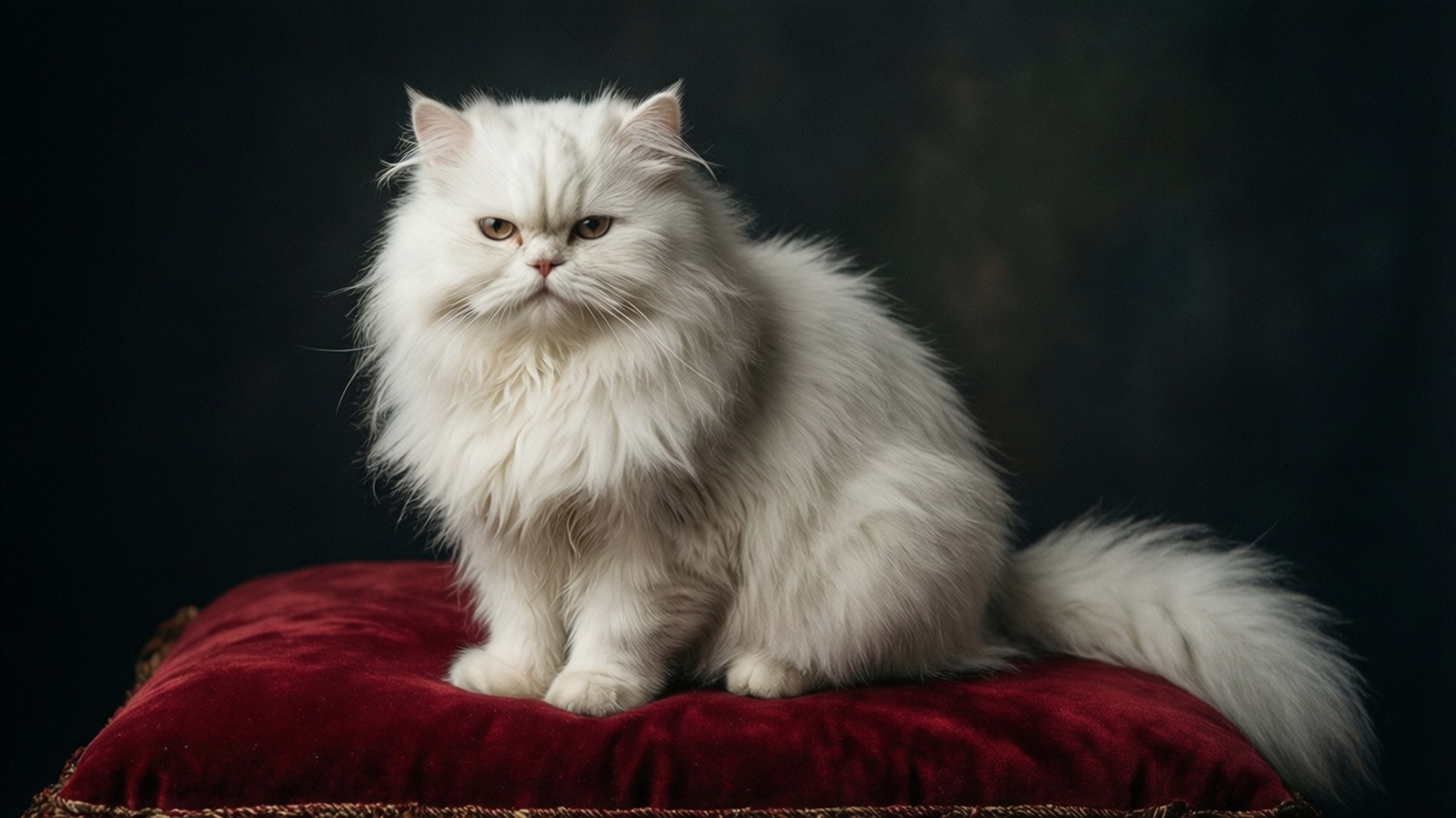 皇家白色波斯猫 壁纸