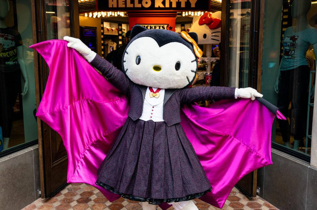 真人大小蝙蝠Hello Kitty万圣节 壁纸