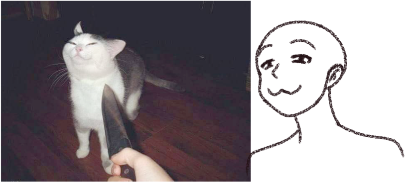 礼貌猫表情与绘画 壁纸