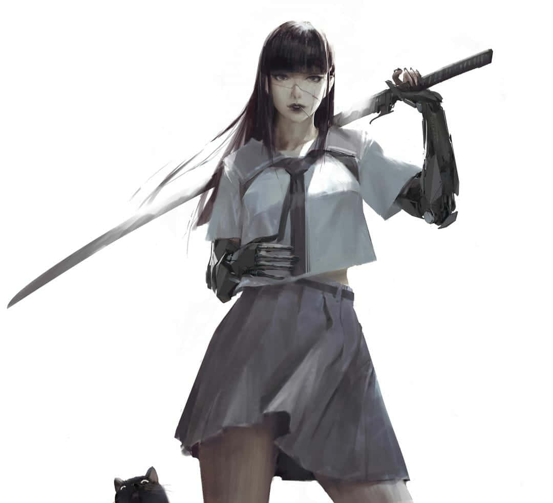 神秘世界中的武士战士 壁纸