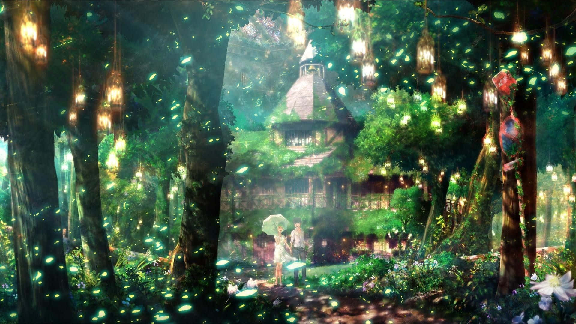 神秘深绿美学背景 壁纸