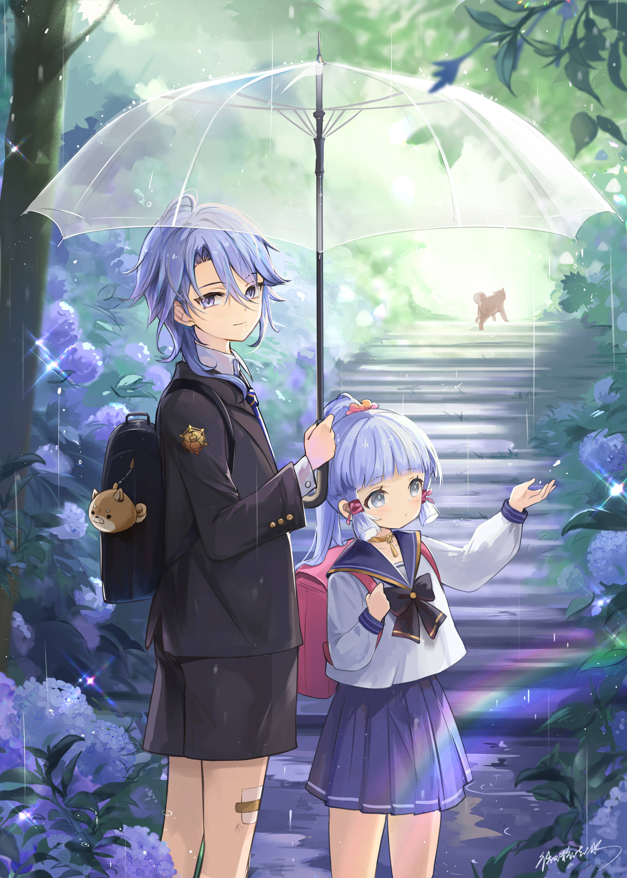 神里绫人的标志性校服 壁纸