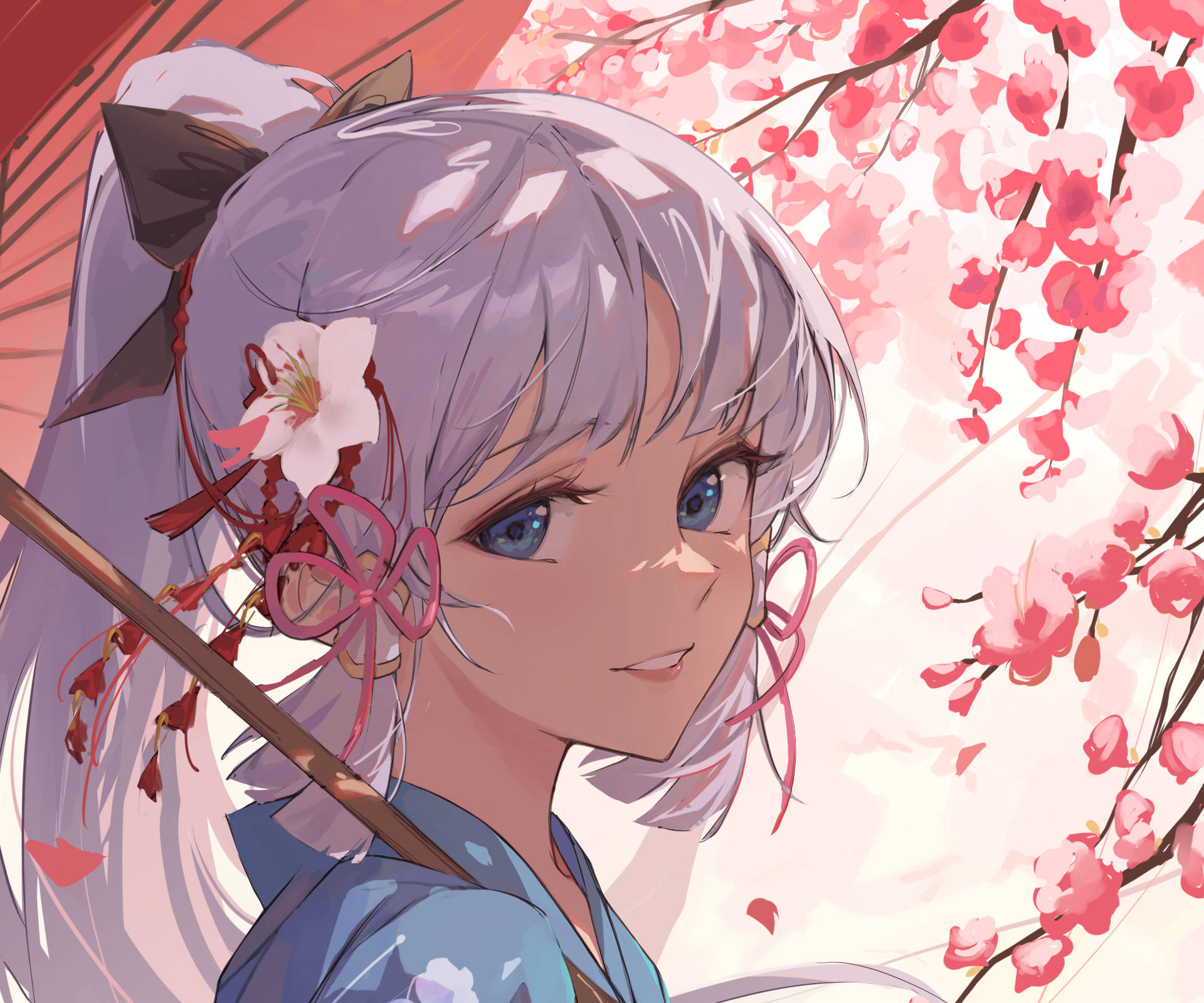 神里绫华樱花 壁纸