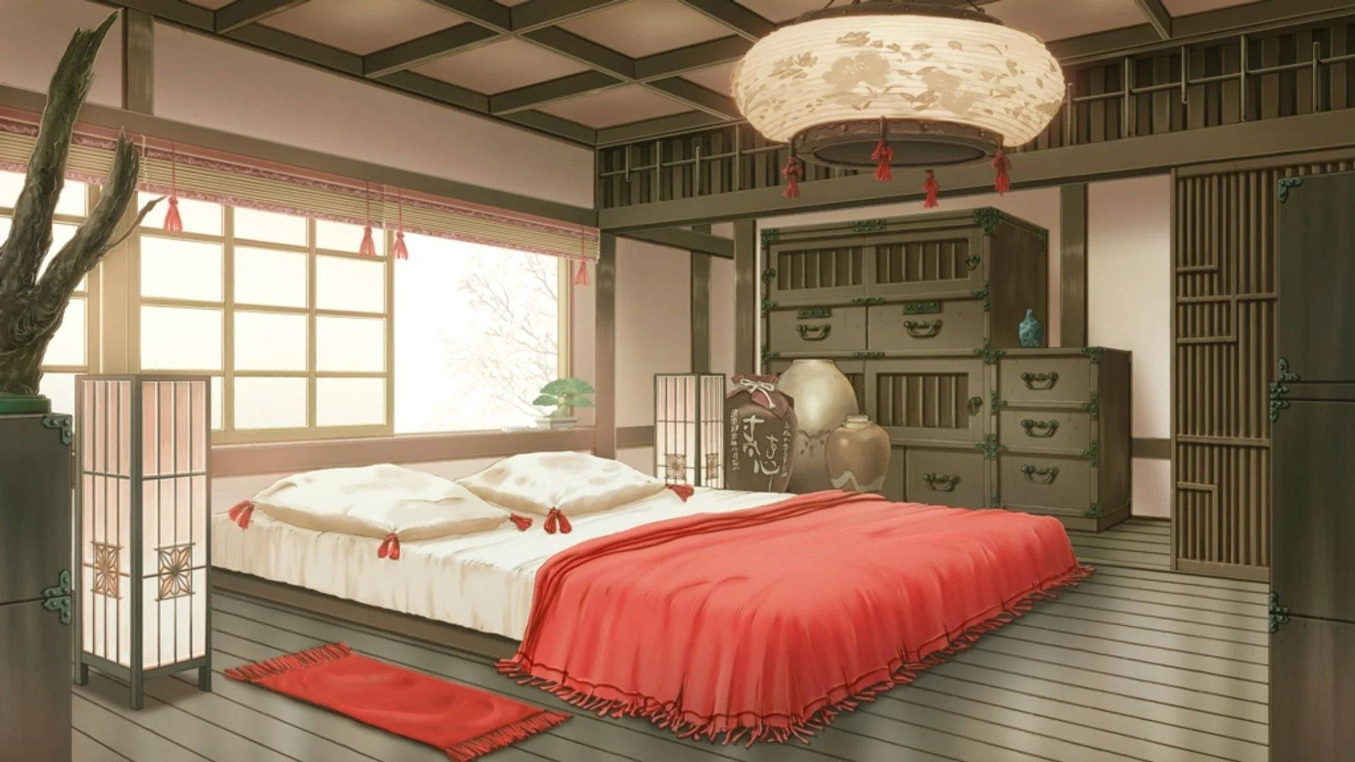 简单宁静：精美的动漫房间 壁纸