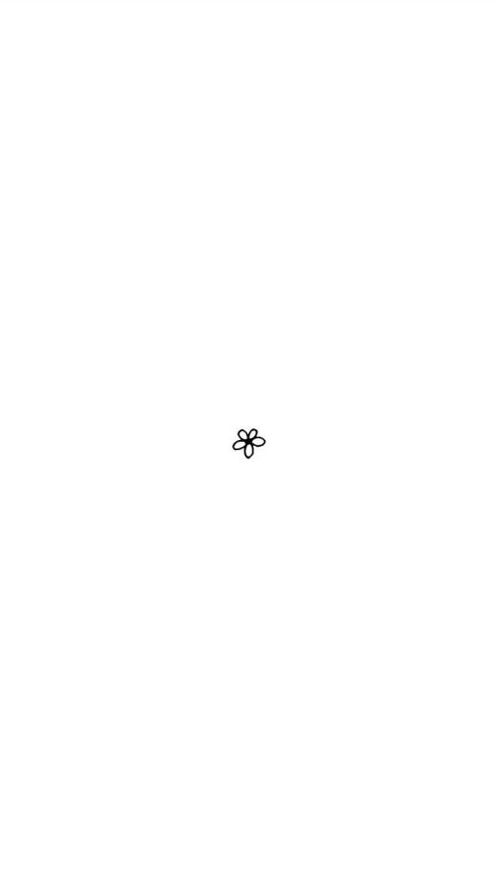 简约优雅：空白白色花卉素描