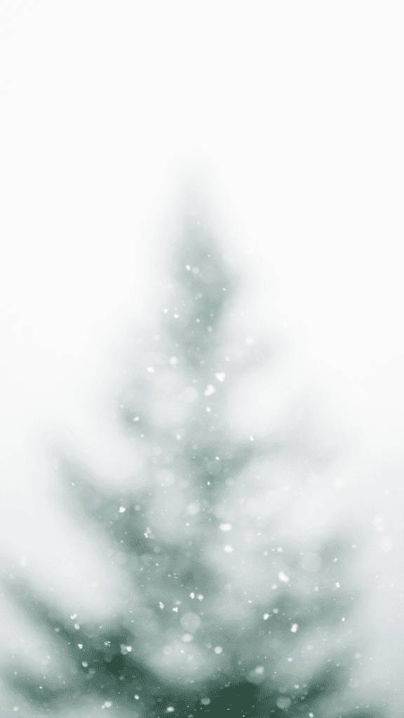 简约模糊圣诞树雪景 壁纸