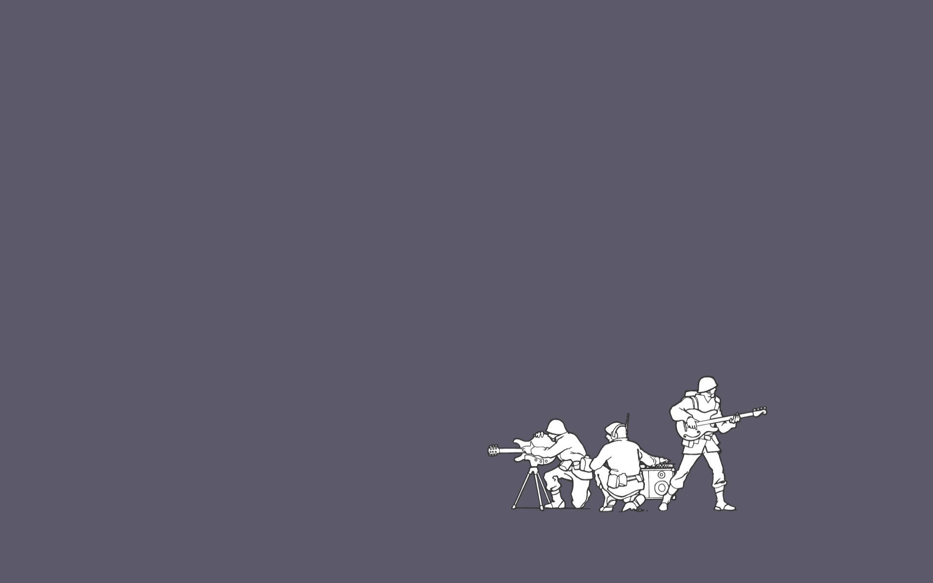 简约美学士兵乐手 壁纸
