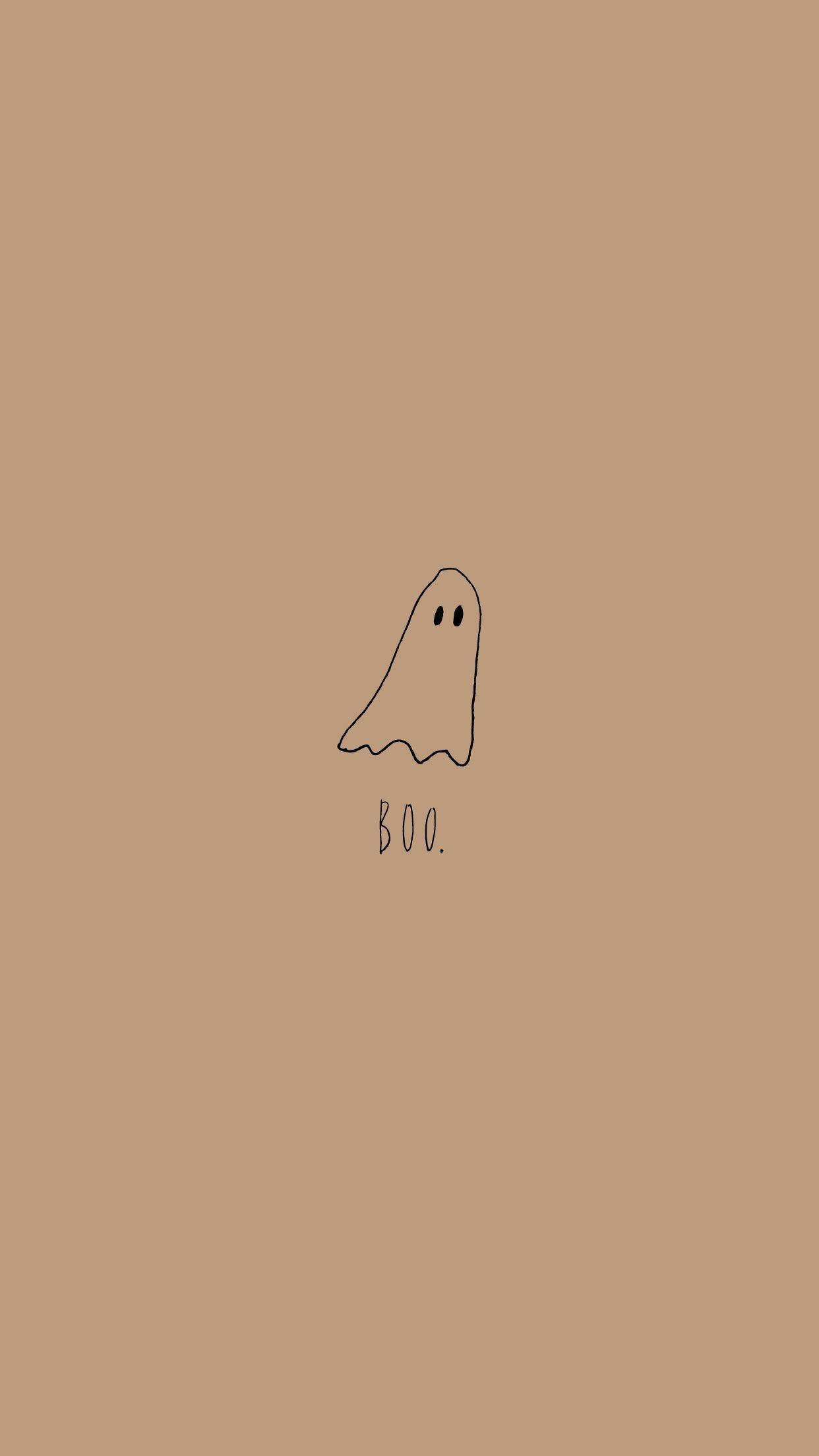 简约美学幽灵Boo 壁纸