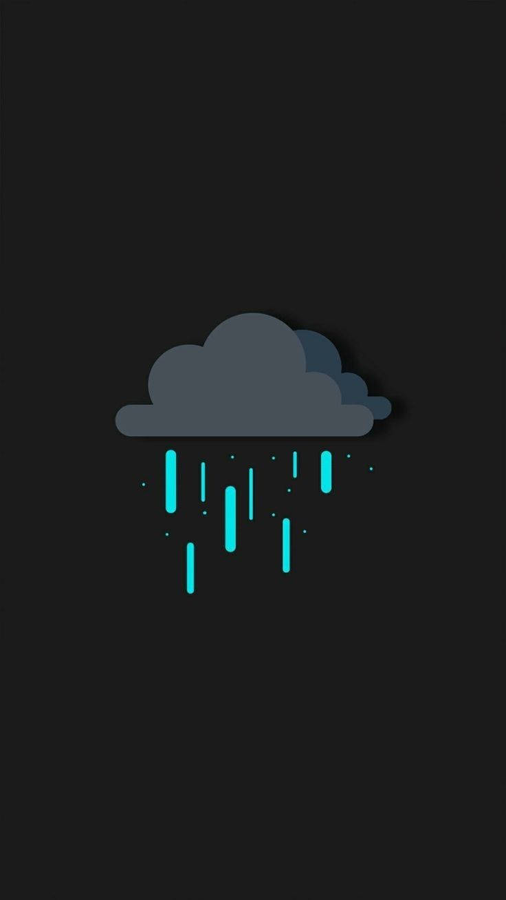 简约美学雨云 壁纸