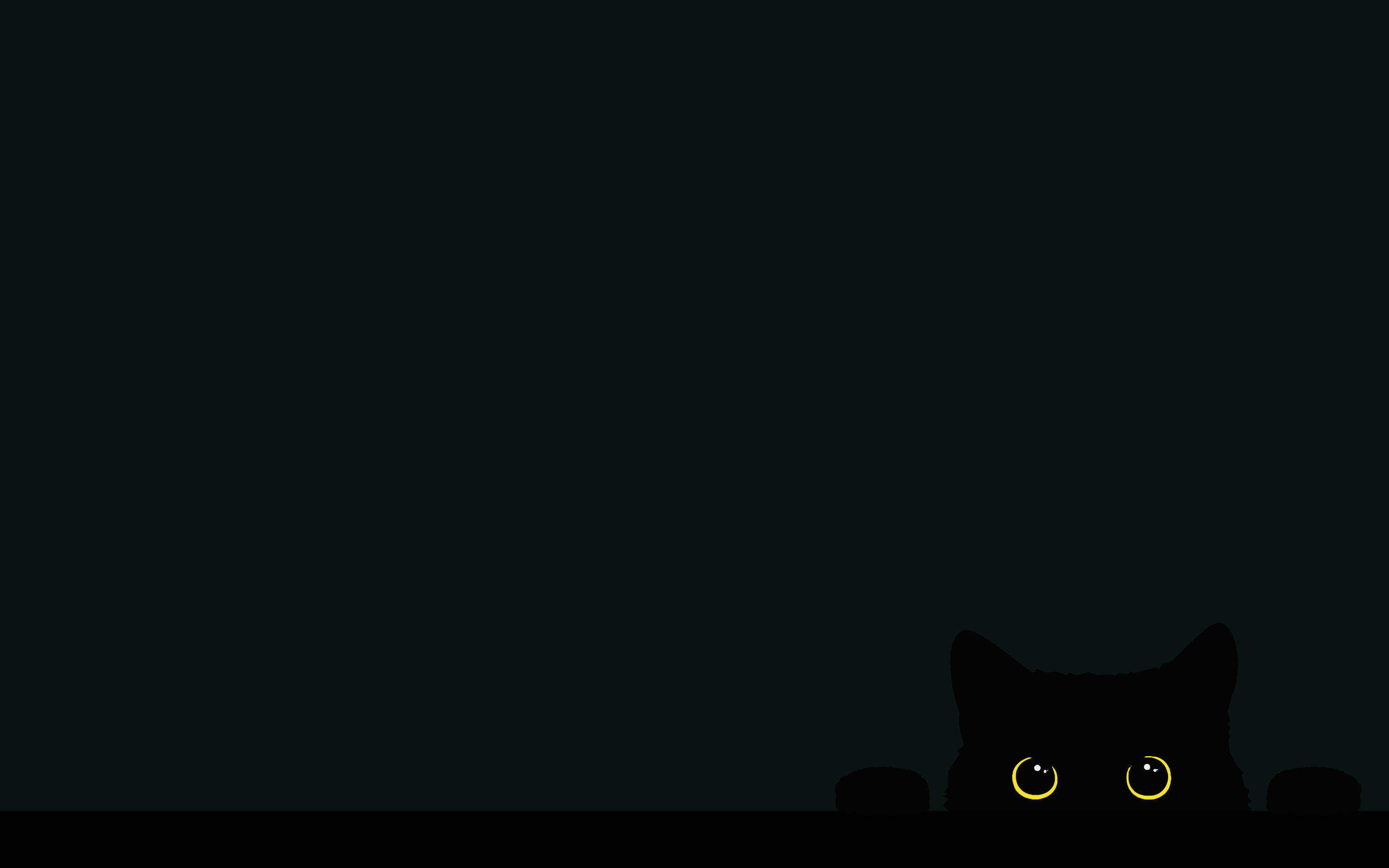 简约黑猫壁纸 壁纸