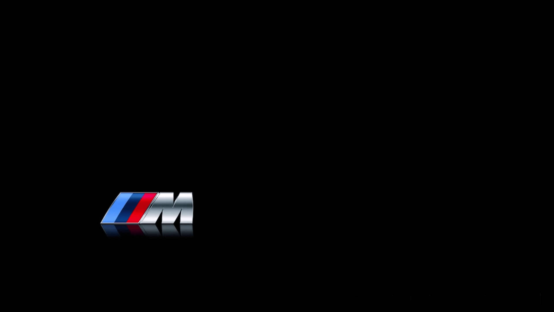 简约黑色BMW M标志 壁纸