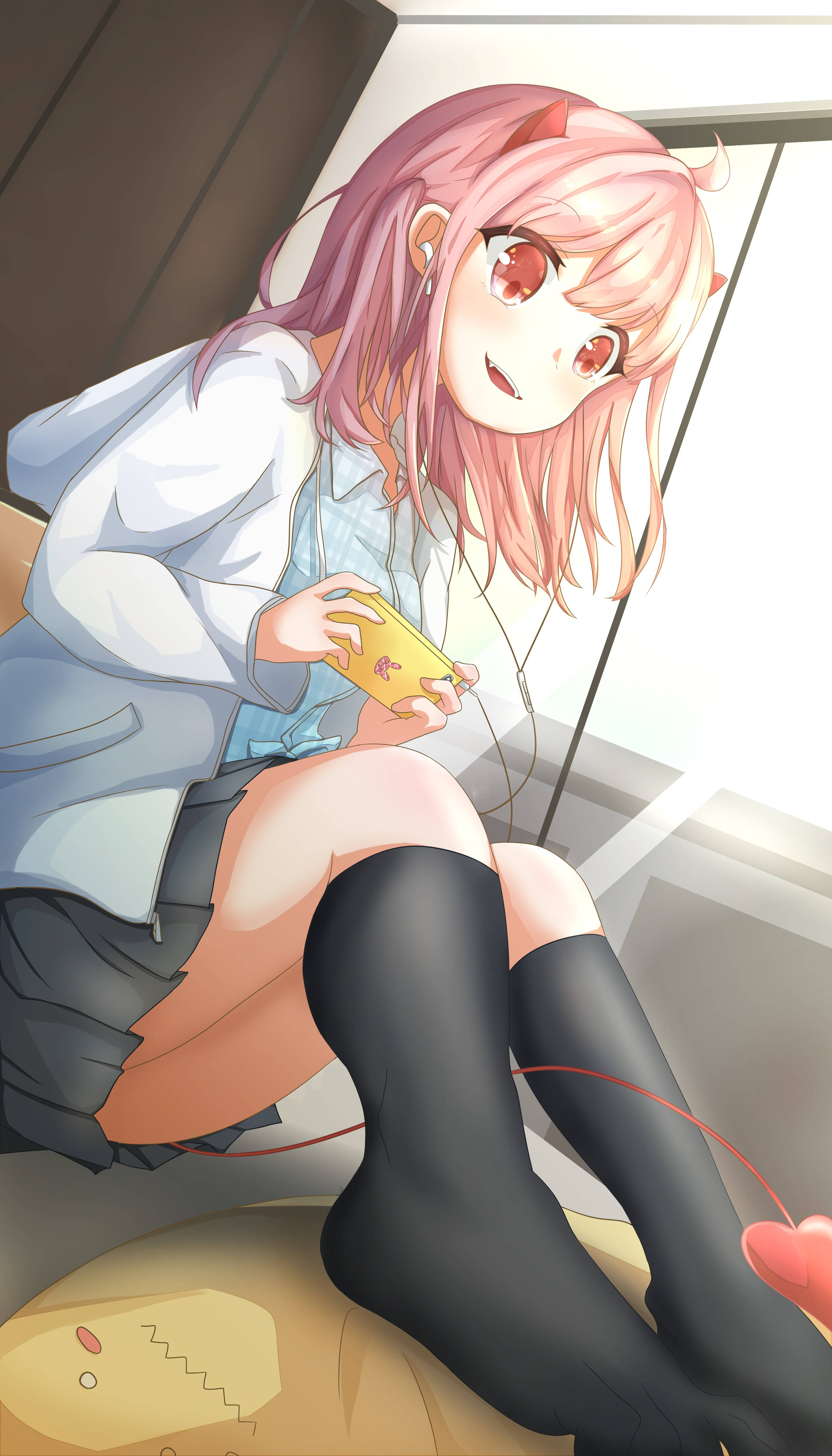 粉发少女动漫手机壁纸 壁纸