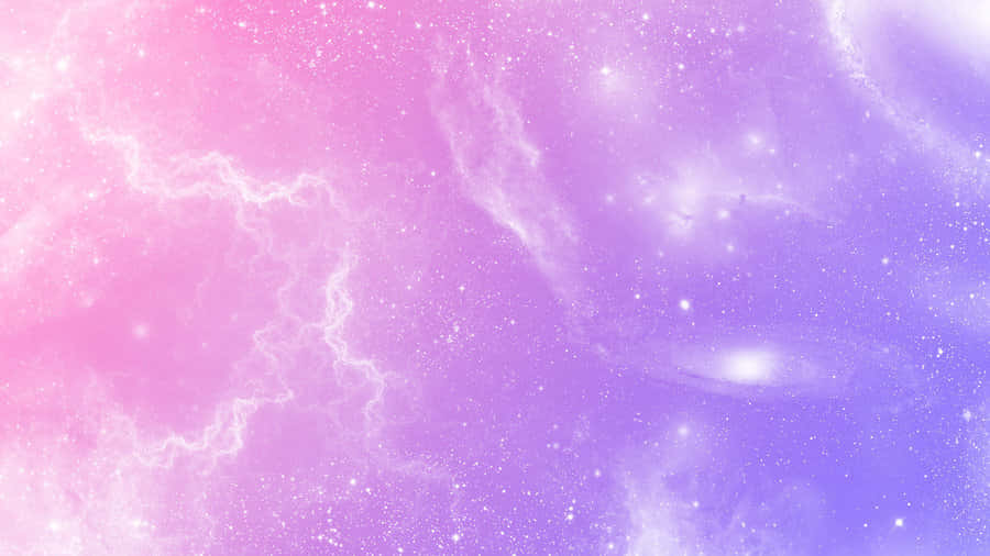粉紫调星系数字艺术 壁纸