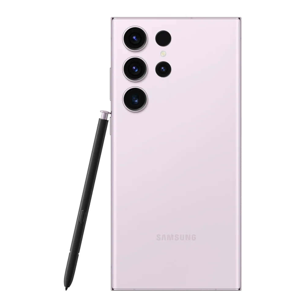 粉色三星S23 Ultra与S Pen 壁纸