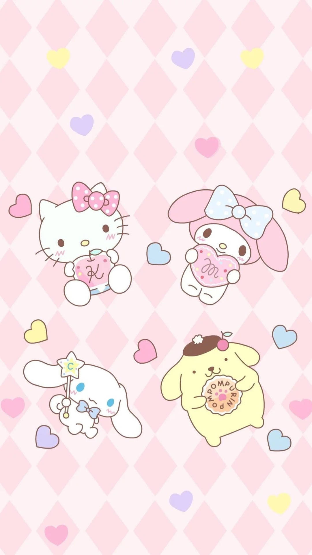 粉色凯蒂猫钻石图案
