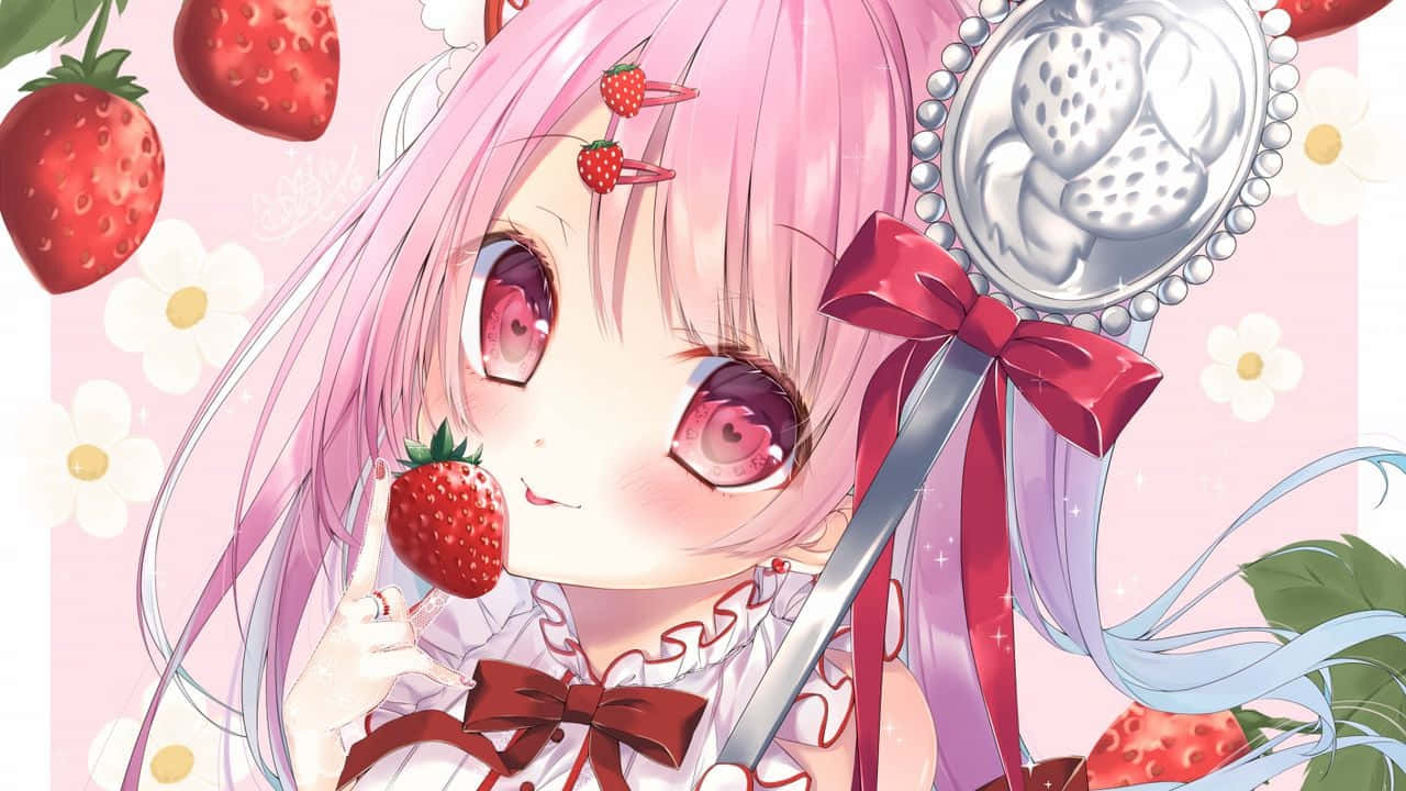 粉色动漫美学图片 壁纸