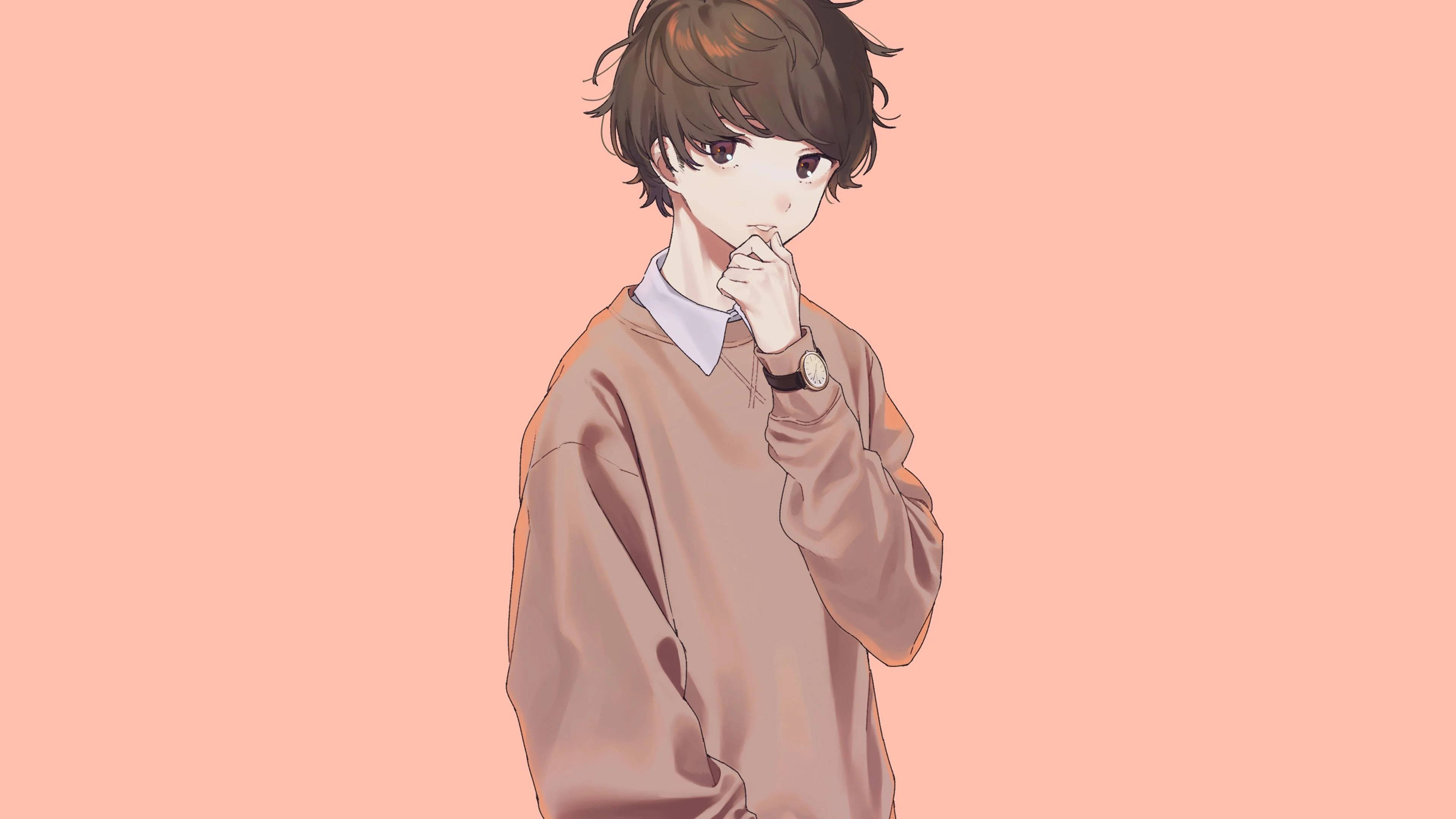 粉色可爱美少年 壁纸
