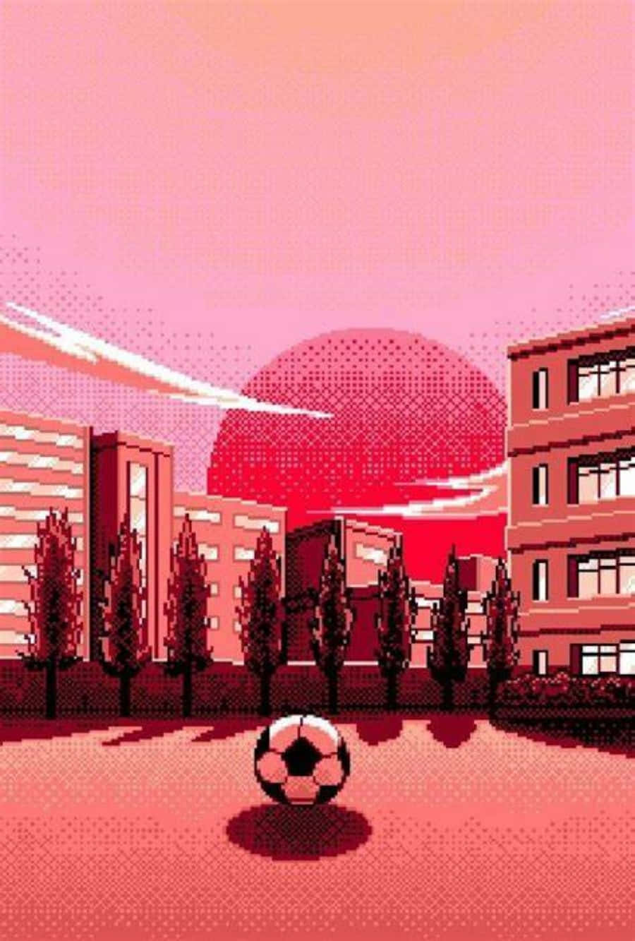 足球美学 — 粉色美学动图 壁纸