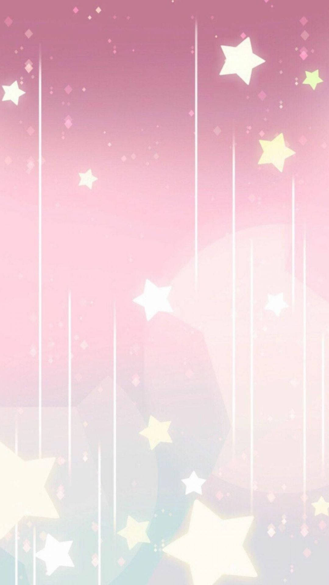 粉色天空中的流星 壁纸