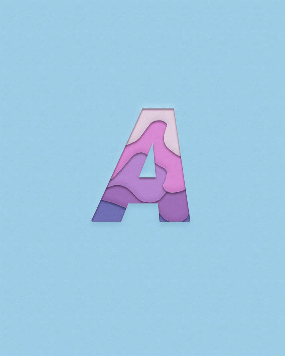 粉色字母A矢量艺术背景 壁纸