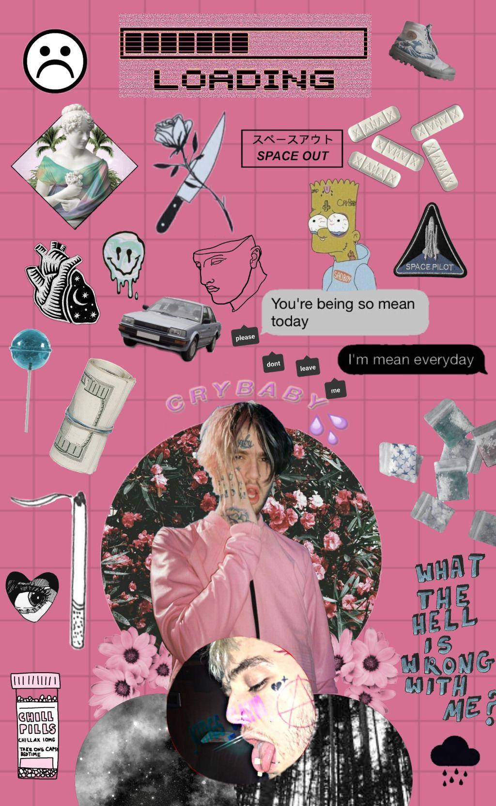 粉色美学拼贴 壁纸