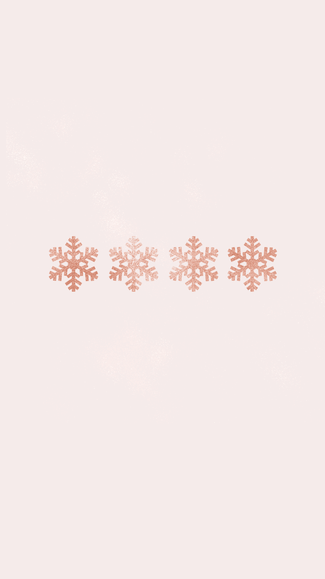 粉色背景上的雪花图案 壁纸