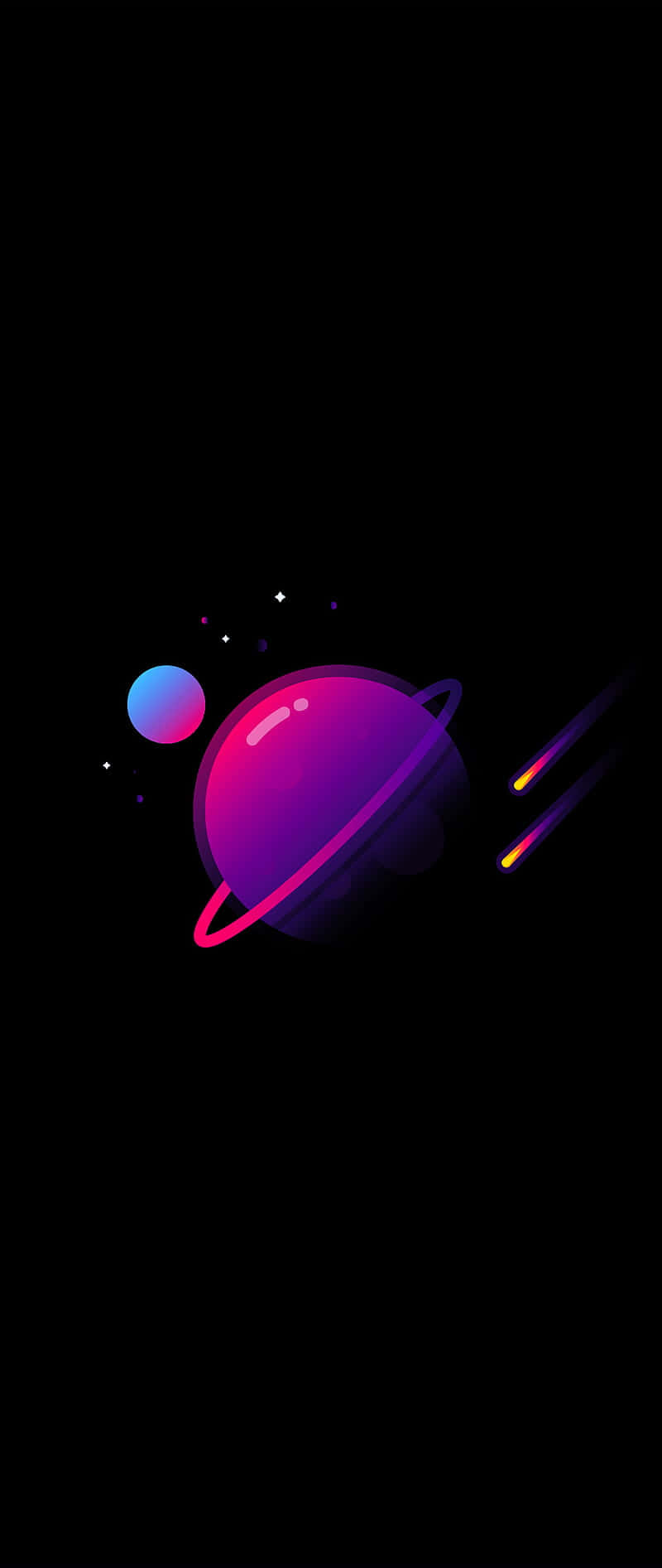 紫色星球超级AMOLED显示屏壁纸 壁纸