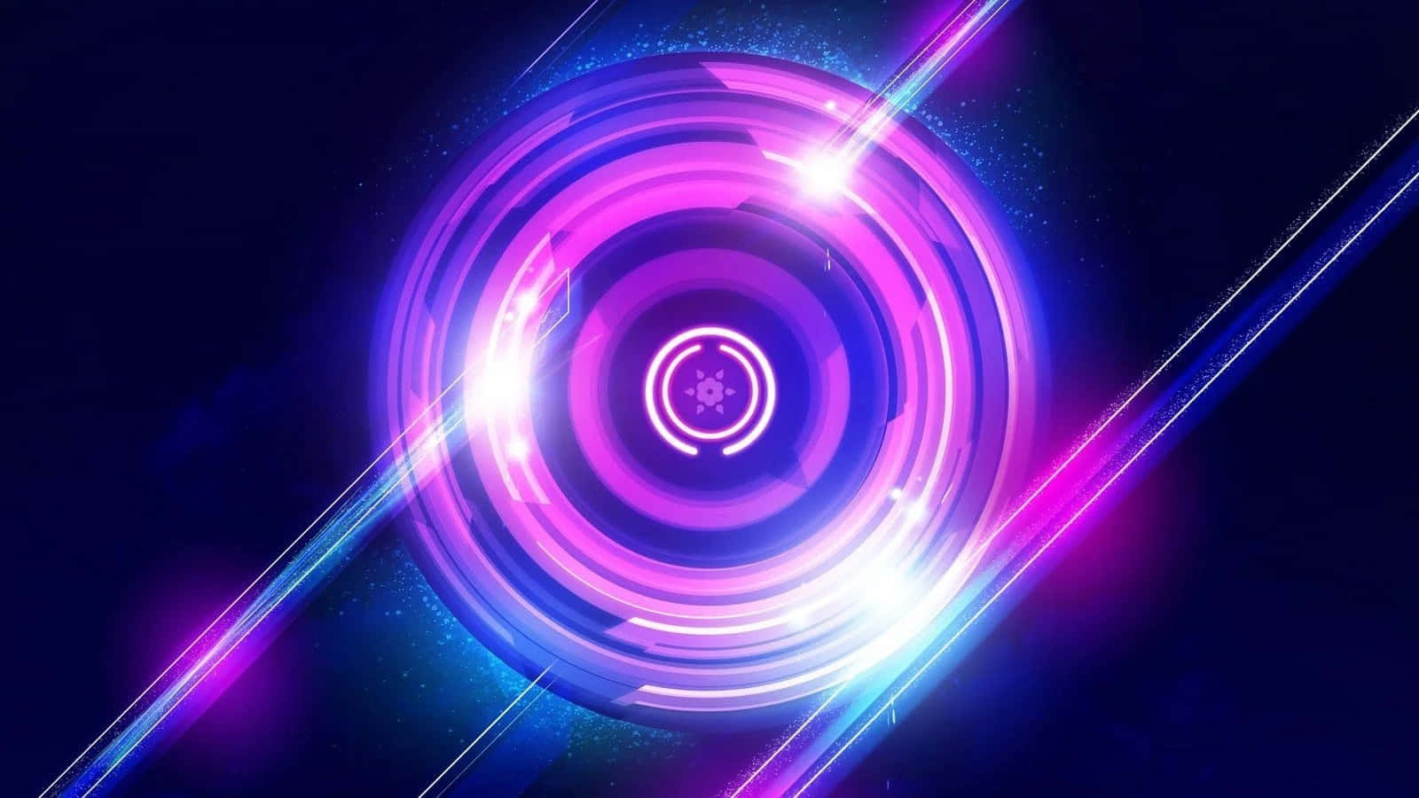 紫色美学圆形光效背景 壁纸