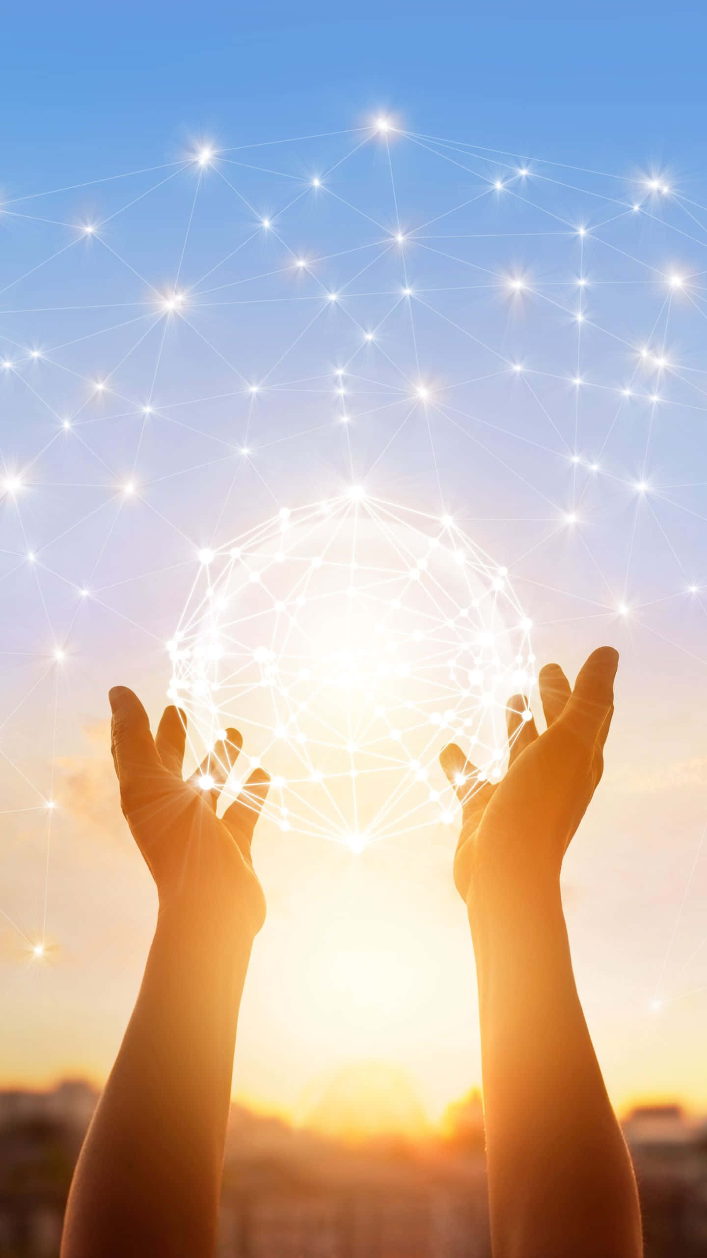 紫蓝科幻宇宙空间 壁纸