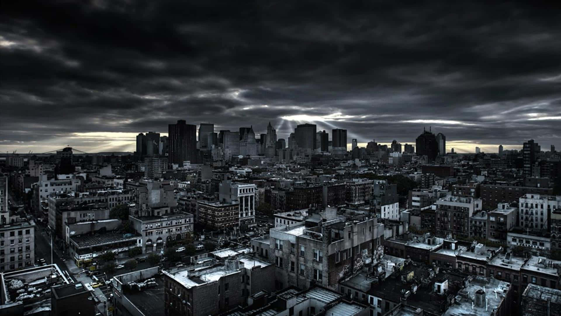 繁华城市夜景，动态光影 壁纸