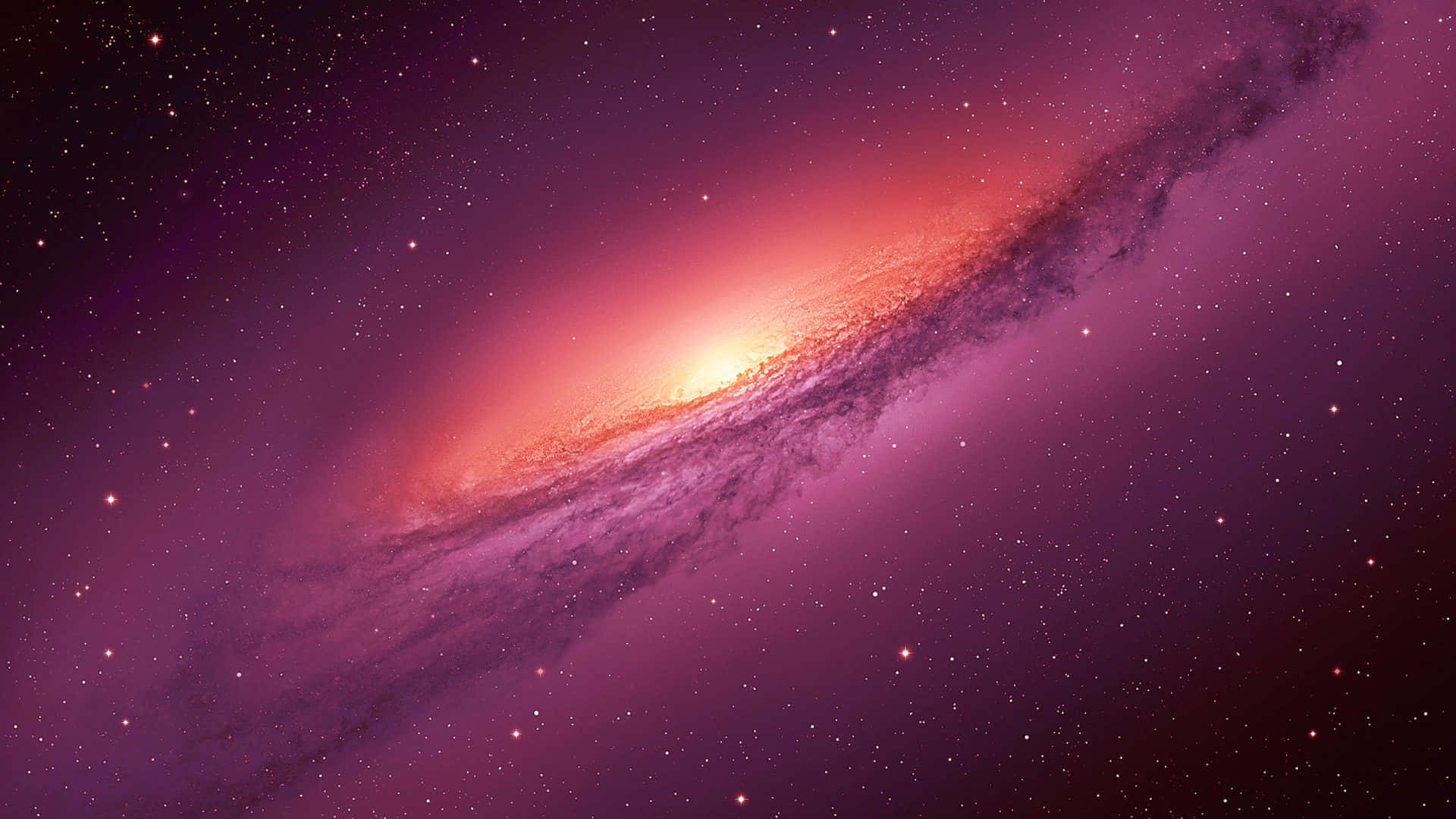 红紫色调的星系 壁纸